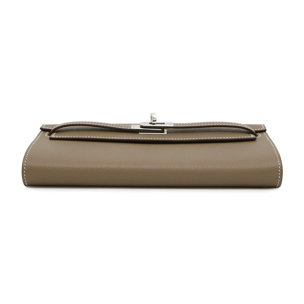 エルメス ケリーウォレット ロング トゥーゴー エトゥープ/シルバー金具 エプソン B刻印 財布