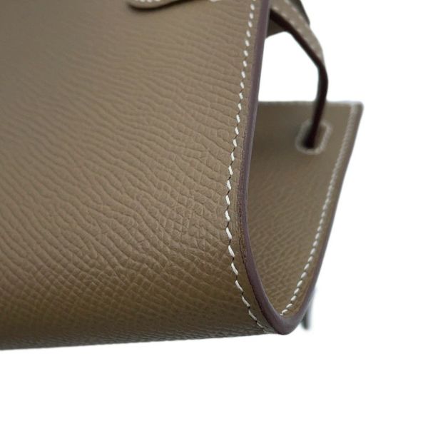 エルメス ケリーウォレット ロング トゥーゴー エトゥープ/シルバー金具 エプソン B刻印 財布