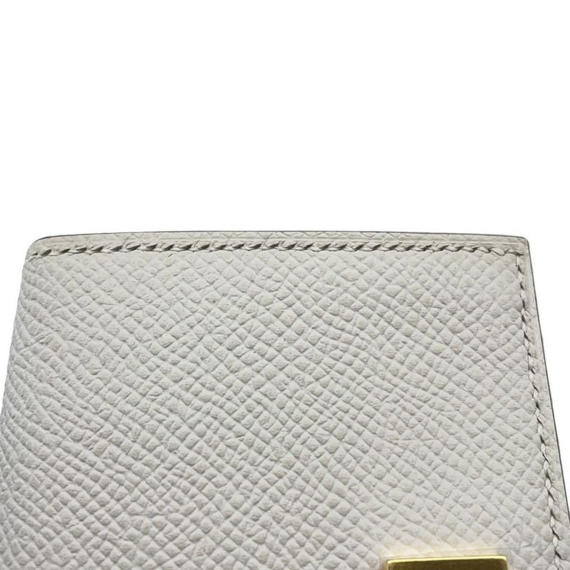 エルメス カードケース ベアン ミニ 小銭入れ付き グリスペール/ゴールド金具 エプソン B刻印 HERMES 名刺入れ コインケース