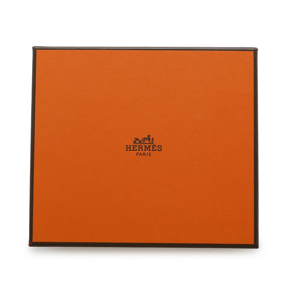 エルメス コインケース アザップコンパクト シルクイン クレ/シルバー金具 エプソン B刻印 HERMES