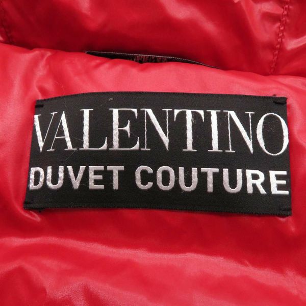 ヴァレンティノ ダウンジャケット フード付き レディースサイズ38 VALENTINO アパレル アウター 黒 レッド