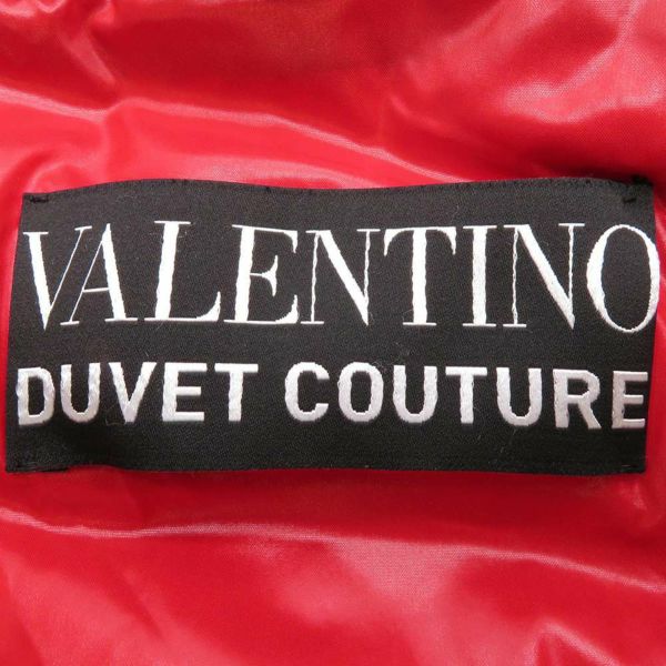 ヴァレンティノ ダウンジャケット ノーカラー レディースサイズ36 VALENTINO アパレル アウター 黒 レッド