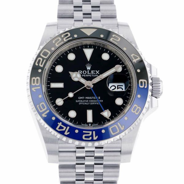 ロレックス GMTマスター2 デイト ランダムシリアル ルーレット 126710BLNR ROLEX 腕時計 黒文字盤