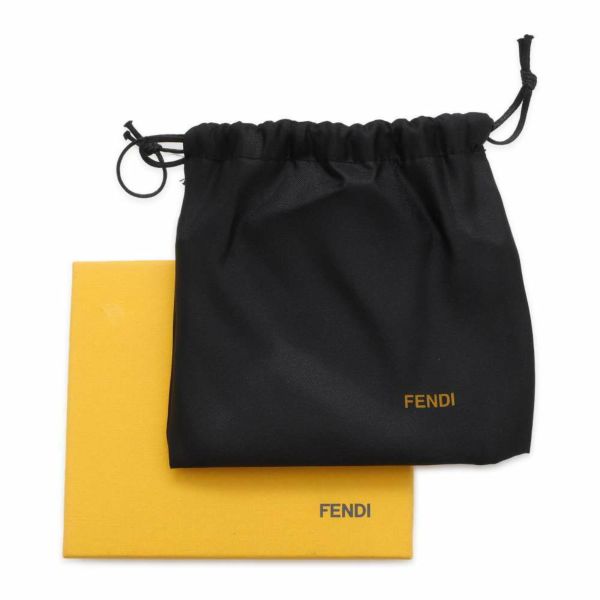 フェンディ 二つ折り財布 レザー 7M0008 FENDI 財布 札入れ メンズ 黒