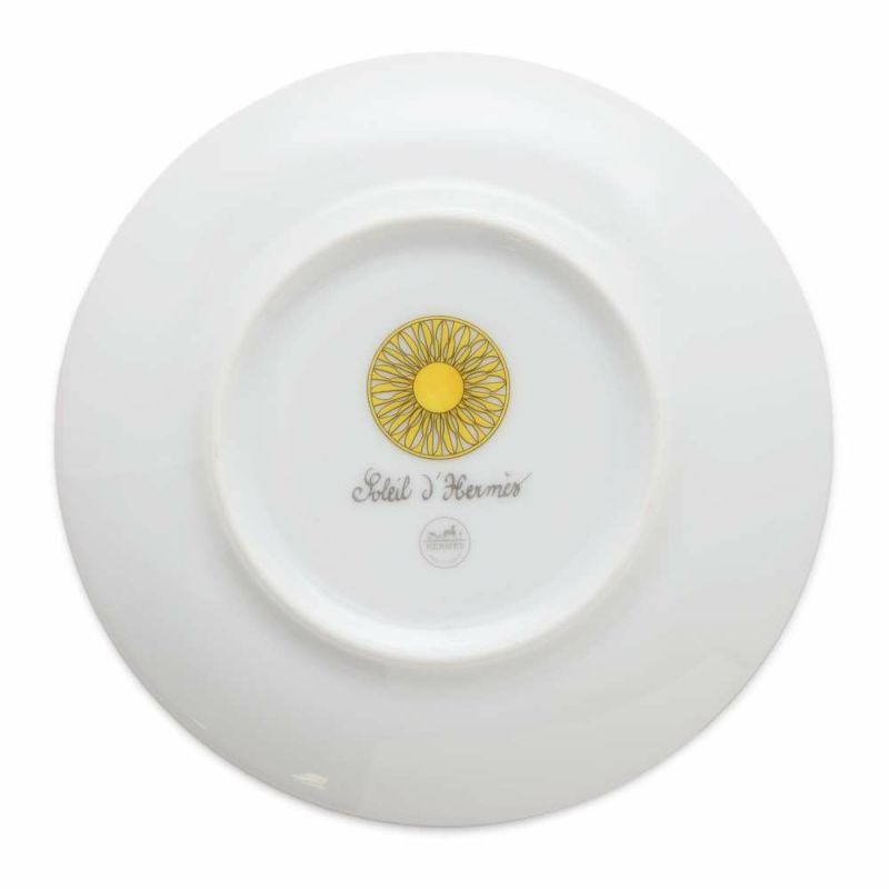 エルメス プレート ソレイユ ドゥ エルメス パンとバターのプレート  2枚セット HERMES 陶器