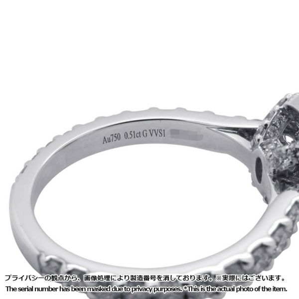 グラフ リング アイコン オーバルカット リング ダイヤモンド 0.51ct K18WG リングサイズ約9号 RGR619 GRAFF 指輪