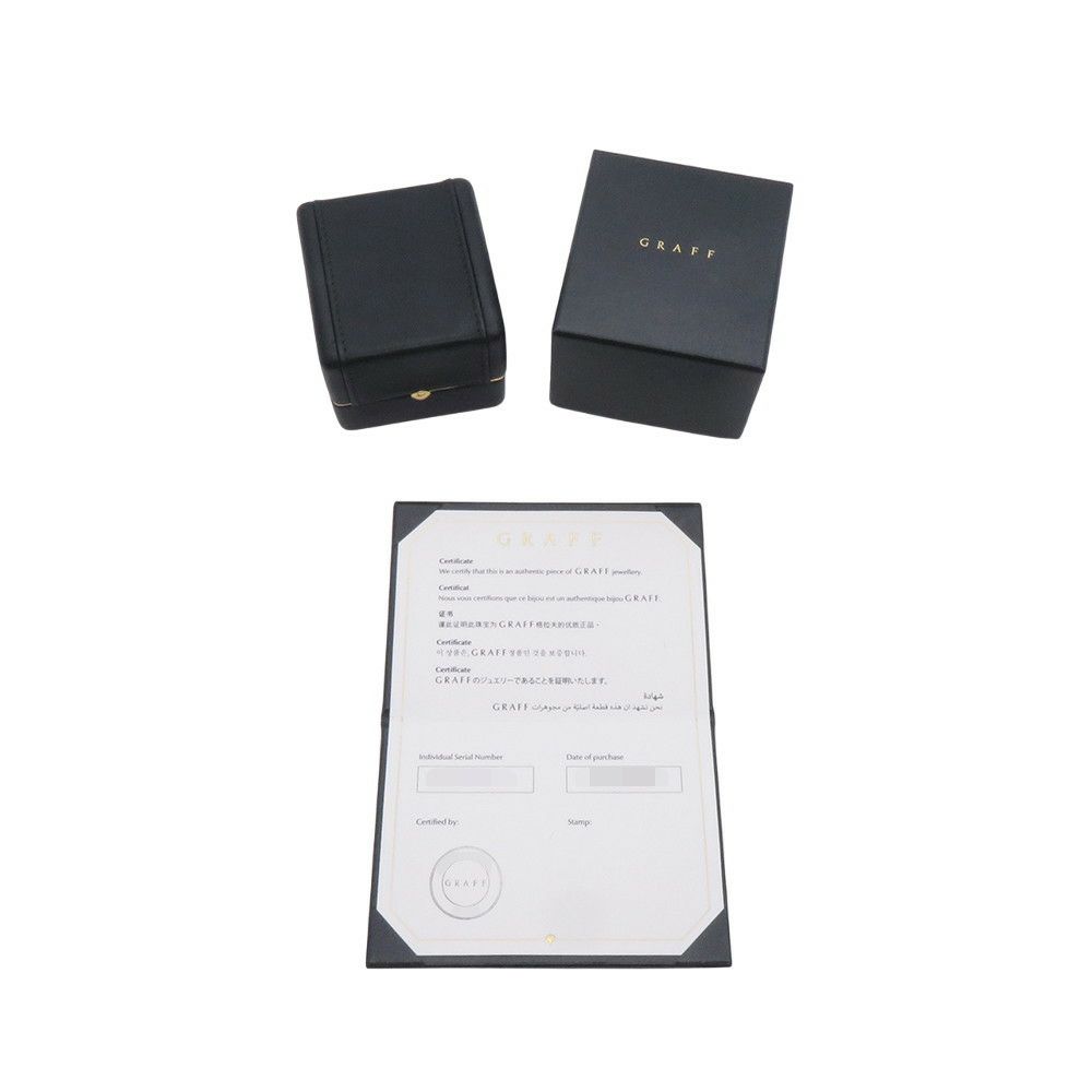 グラフ リング アイコン オーバルカット リング ダイヤモンド 0.51ct K18WG リングサイズ約9号 RGR619 GRAFF 指輪