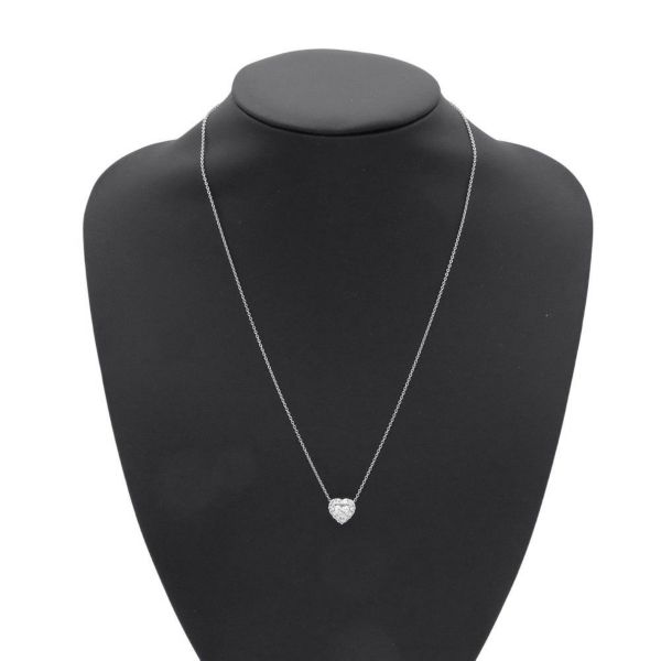 グラフ ネックレス アイコン ハートシェイプ ペンダント ダイヤモンド 0.5ct K18WGホワイトゴールド RGP707 GRAFF ジュエリー