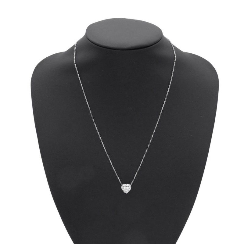 グラフ ネックレス アイコン ハートシェイプ ペンダント ダイヤモンド 0.5ct K18WGホワイトゴールド RGP707 GRAFF ジュエリー