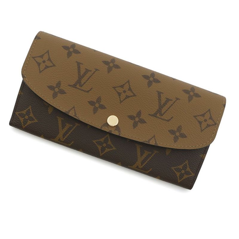 ルイヴィトン 長財布 モノグラム・リバース ポルトフォイユ・エミリー M82157 LOUIS VUITTON ブラック 黒