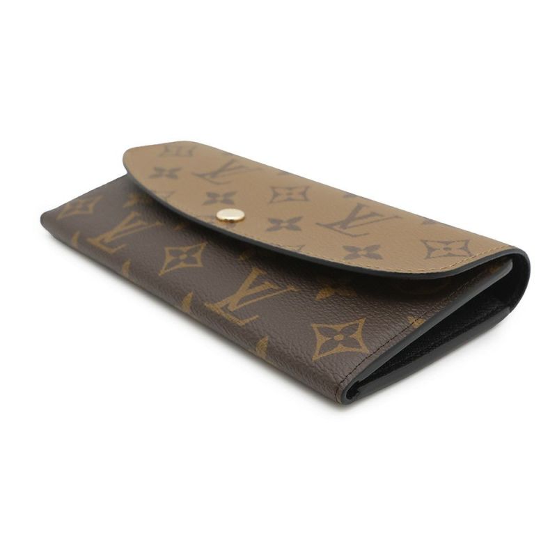 ルイヴィトン 長財布 モノグラム・リバース ポルトフォイユ・エミリー M82157 LOUIS VUITTON ブラック 黒