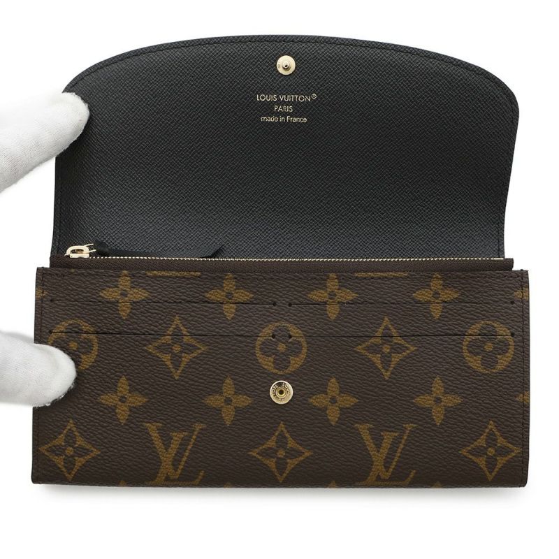 ルイヴィトン 長財布 モノグラム・リバース ポルトフォイユ・エミリー M82157 LOUIS VUITTON ブラック 黒