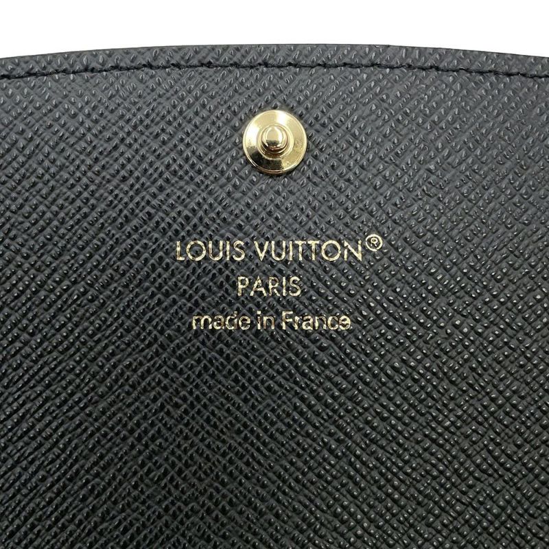 ルイヴィトン 長財布 モノグラム・リバース ポルトフォイユ・エミリー M82157 LOUIS VUITTON ブラック 黒