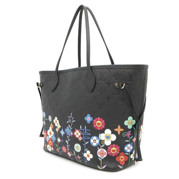 ルイヴィトン トートバッグ モノグラム・アンプラント LV×TM ネヴァーフルMM M13675 黒 ブラック 村上隆 コラボ