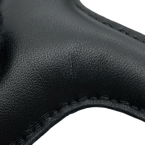 エルメス バッグチャーム ロデオMM タッチ ブラック ラムスキン/アリゲーターマット Z刻印 HERMES 黒 ソーブラック