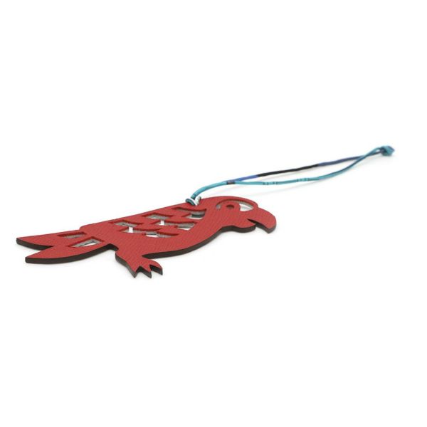 エルメス チャーム プティアッシュ オウム ルージュカザック/グリムエット トゴ/エプソン HERMES