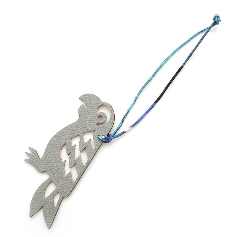 エルメス チャーム プティアッシュ オウム ルージュカザック/グリムエット トゴ/エプソン HERMES