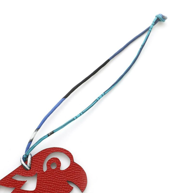 エルメス チャーム プティアッシュ オウム ルージュカザック/グリムエット トゴ/エプソン HERMES