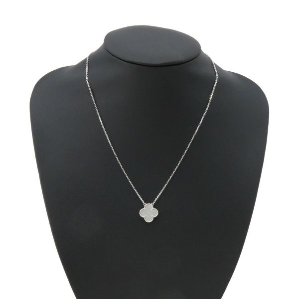 ヴァンクリーフ&アーペル ネックレス ヴィンテージアルハンブラ K18WG マザーオブパール VCARF48700 ペンダント