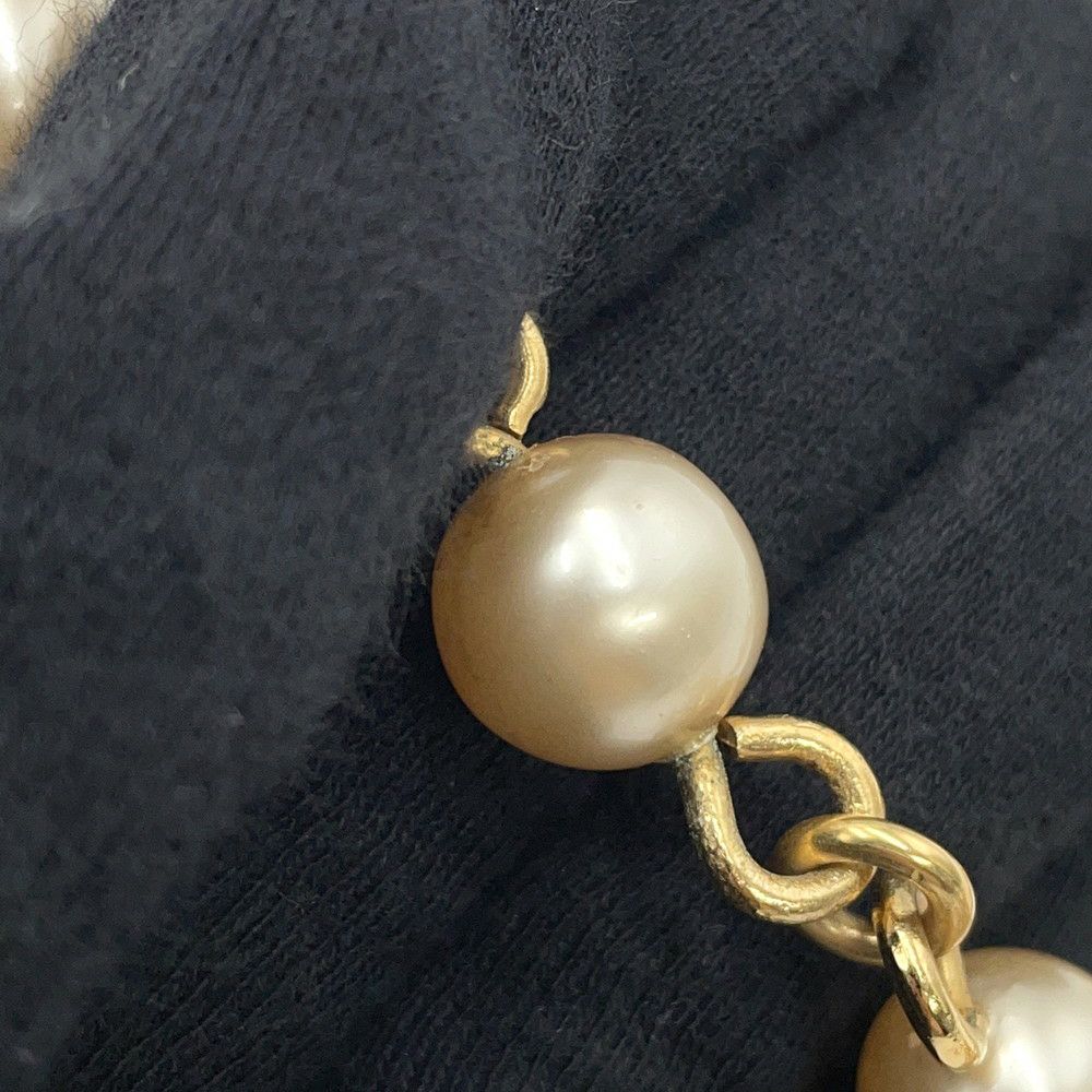 シャネル ロングネックレス ヴィンテージ ココマーク フェイクパール 94 A CHANEL