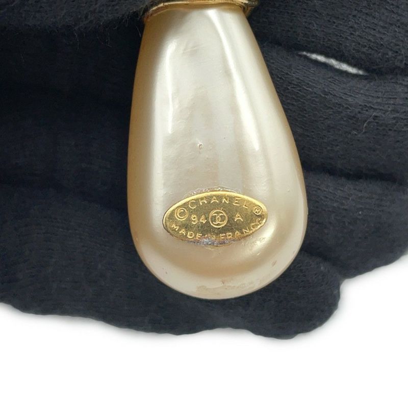 シャネル ロングネックレス ヴィンテージ ココマーク フェイクパール 94 A CHANEL