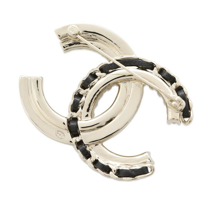 シャネル ブローチ ココマーク チェーンモチーフ フェイクパール ラインストーン B22 B AB8609 CHANEL アクセサリー