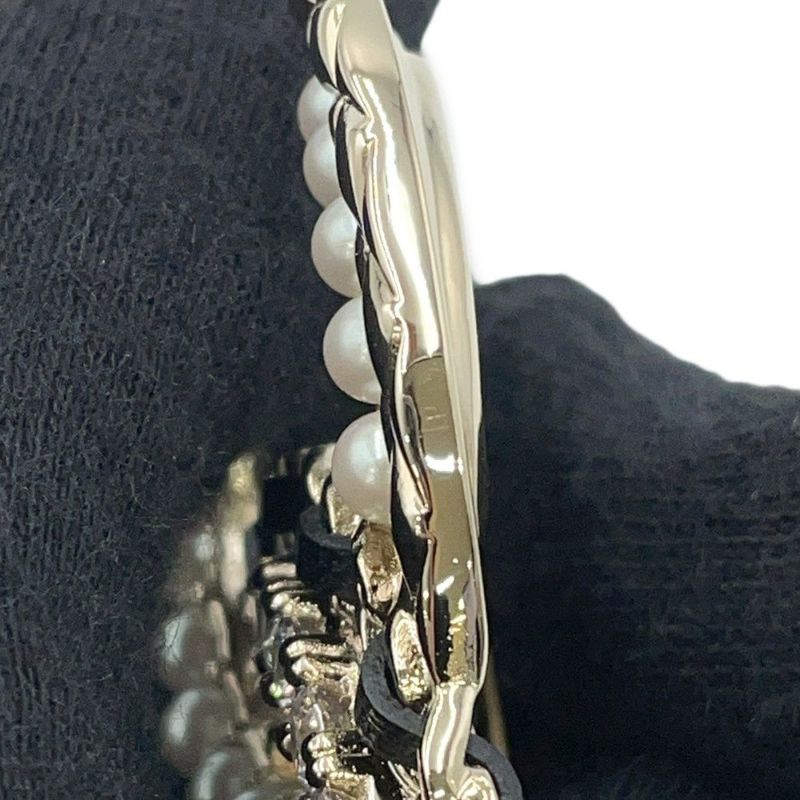 シャネル ブローチ ココマーク チェーンモチーフ フェイクパール ラインストーン B22 B AB8609 CHANEL アクセサリー