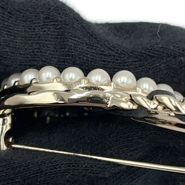 シャネル ブローチ ココマーク チェーンモチーフ フェイクパール ラインストーン B22 B AB8609 CHANEL アクセサリー