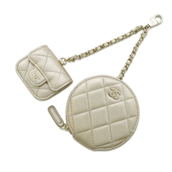 海外限定VIPノベルティ CHANEL キーチェーン付きコインケース