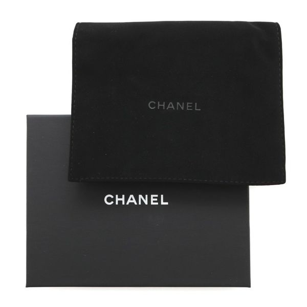 シャネル 三つ折財布 ボーイシャネル ココマーク スモールウォレット キャビアスキン A84432 CHANEL 黒