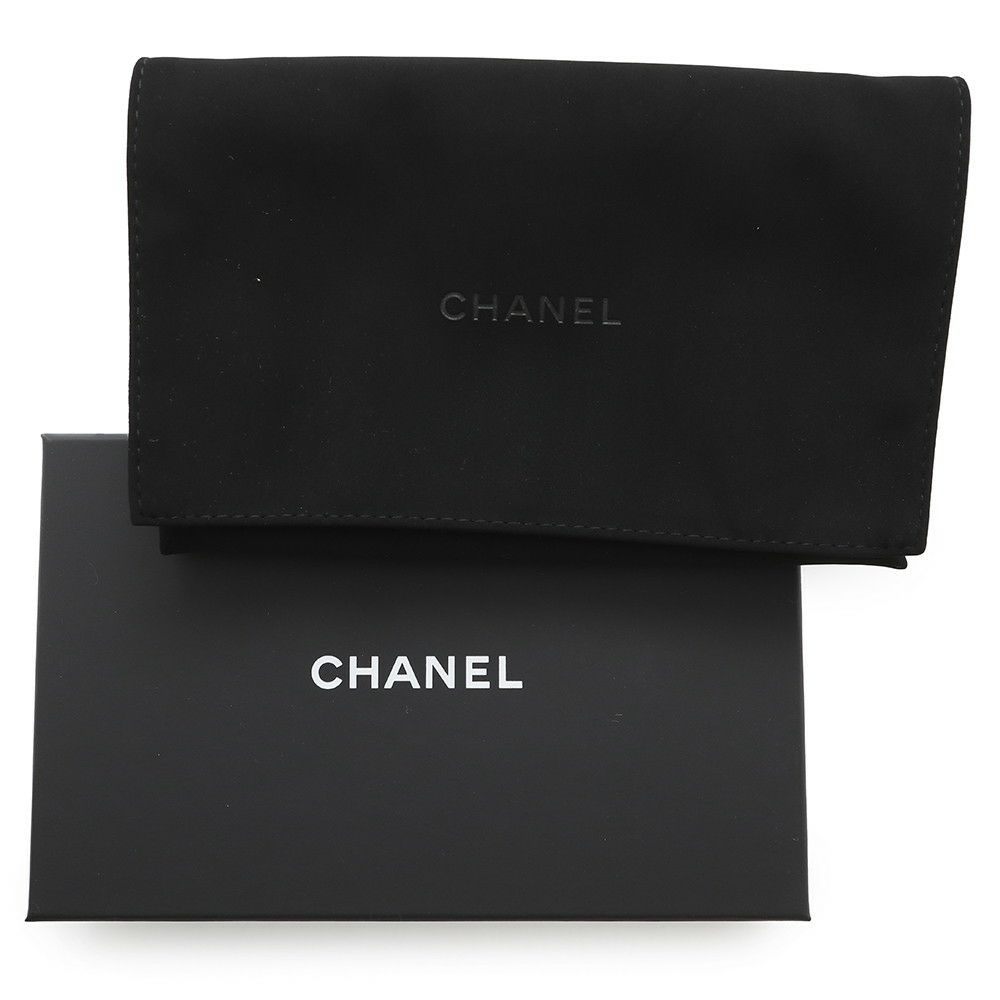 シャネル パスポートケース マトラッセ ココマーク 財布 キャビアスキン AP3791 CHANEL 黒