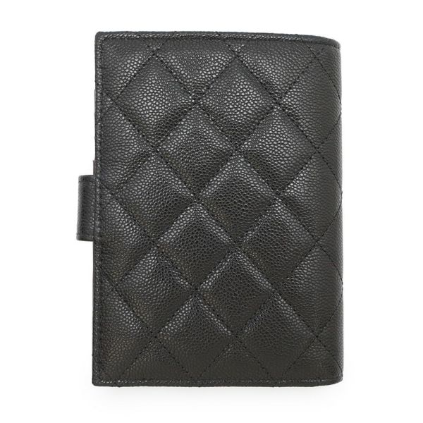 SALE】シャネル CHANEL パスポートケース 黒 キャビアスキン