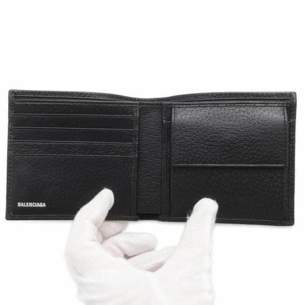 バレンシアガ 二つ折り財布 グッチコラボ ザ ハッカー プロジェクト 680430 BALENCIAGA GUCCI 財布 黒