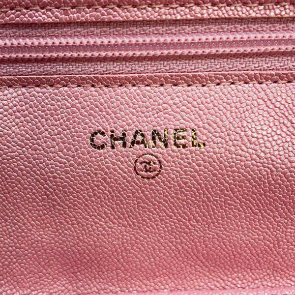 シャネル チェーンウォレット マトラッセ ココマーク キャビアスキン A33814 CHANEL 財布