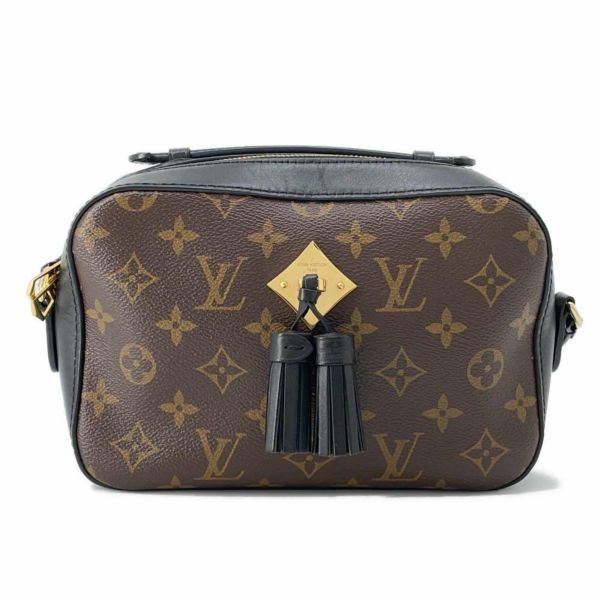 ルイヴィトン ショルダーバッグ モノグラム サントンジュ M43555 LOUIS VUITTON タッセル 黒 ブラック