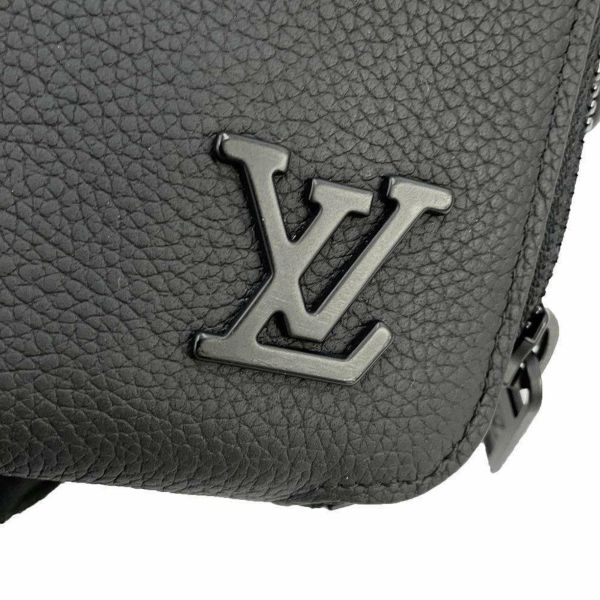 ルイヴィトン ショルダーバッグ グレインカーフレザー アルファ・ウェアラブル ウォレット M59161 LOUIS VUITTON 黒 ブラック