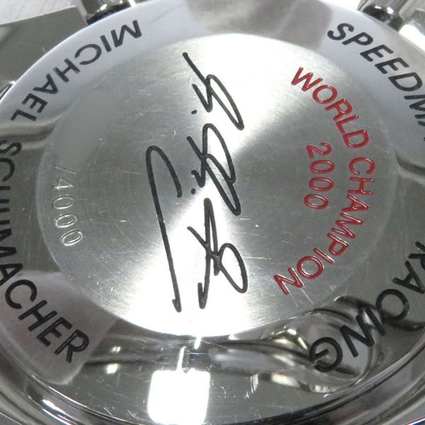 オメガ スピードマスター レーシング ミハエル・シューマッハ 限定4000本 3517.30 OMEGA 腕時計 黒文字盤