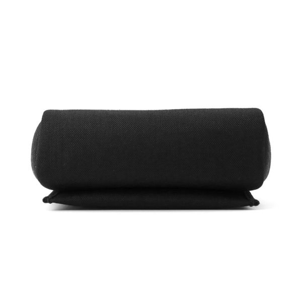 エルメス ショルダーバッグ エールバッグジップ ミニ ブラック/シルバー金具 トワルミリタリー/ヴァッシュハンター W刻印 黒