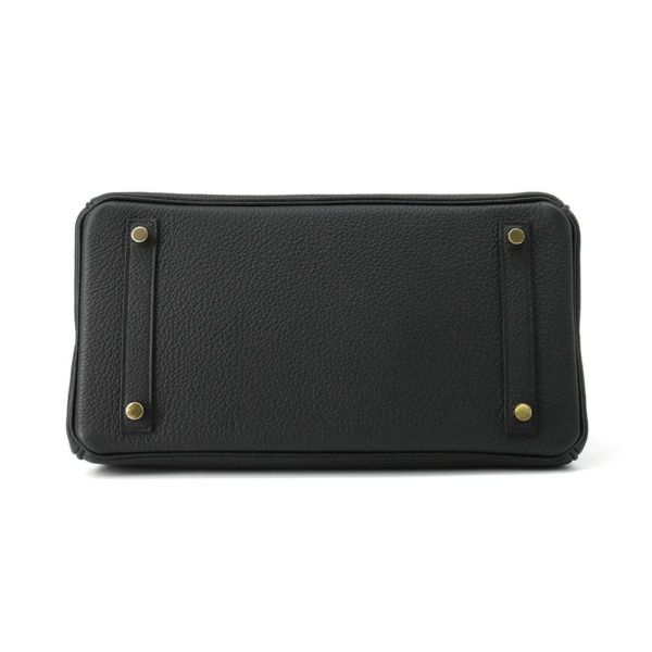 エルメス バーキン30 ブラック/マットゴールド金具 トゴ K刻印 HERMES Birkin ハンドバッグ 黒