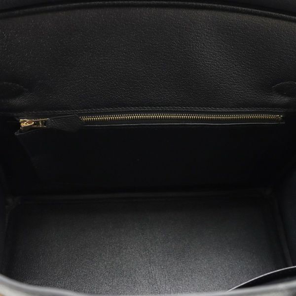 エルメス バーキン30 ブラック/マットゴールド金具 トゴ K刻印 HERMES Birkin ハンドバッグ 黒