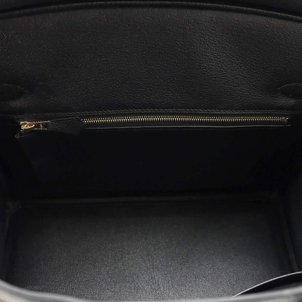 エルメス バーキン30 ブラック/マットゴールド金具 トゴ K刻印 HERMES Birkin ハンドバッグ 黒