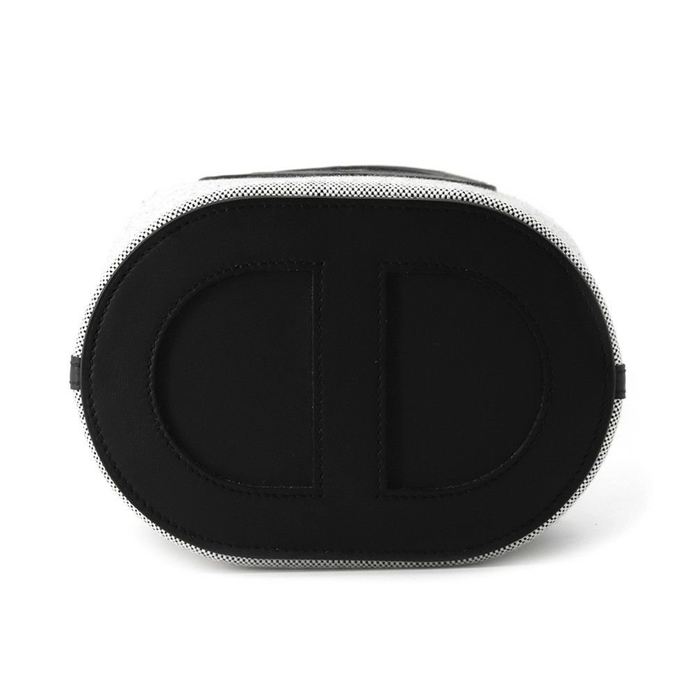 エルメス トートバッグ インザループ 18 エクリュ/ブラック/シルバー金具 トワルアッシュ/スイフト W刻印 黒