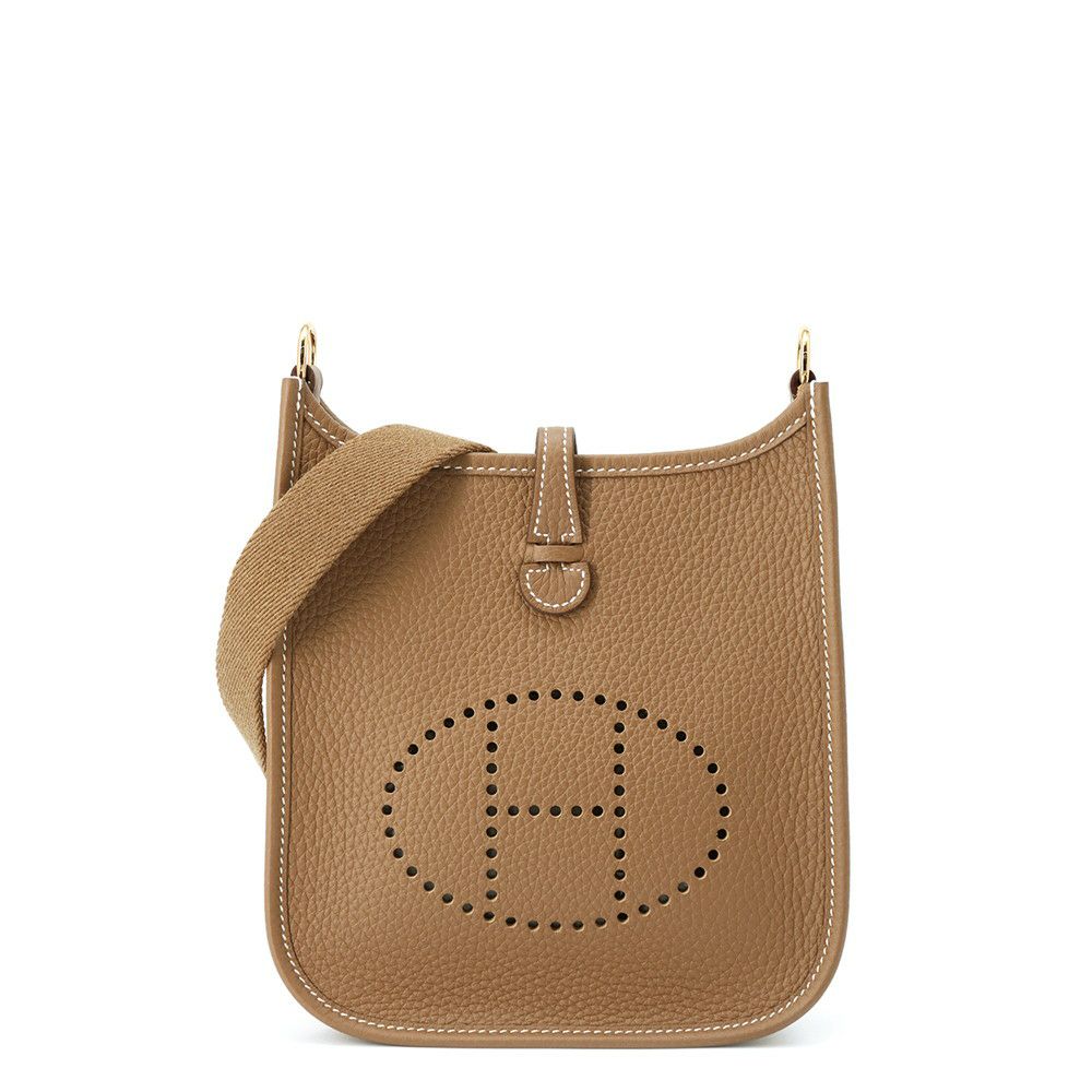 エルメス ショルダーバッグ エブリンTPM アマゾン 111cm ゴールド/ゴールド金具 トリヨンクレマンス K刻印 HERMES Evelyne