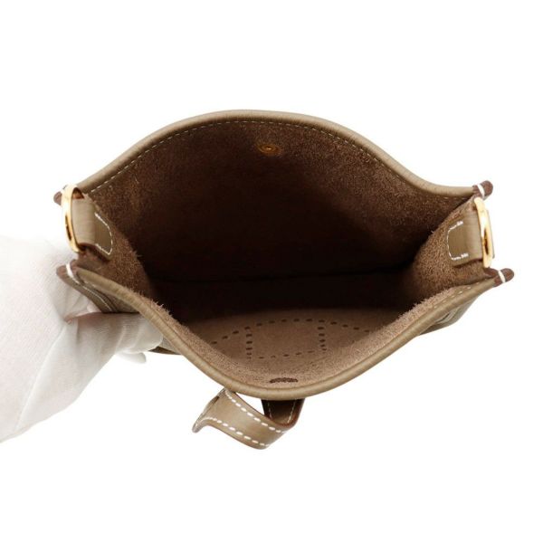 エルメス ショルダーバッグ エブリン アマゾン TPM 111cm エトゥープ/ブルーインディゴ/ゴールド金具 トリヨンクレマンス K刻印