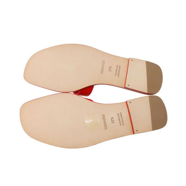 エルメス サンダル オラン レザー レディースサイズ37 1/2 HERMES 靴