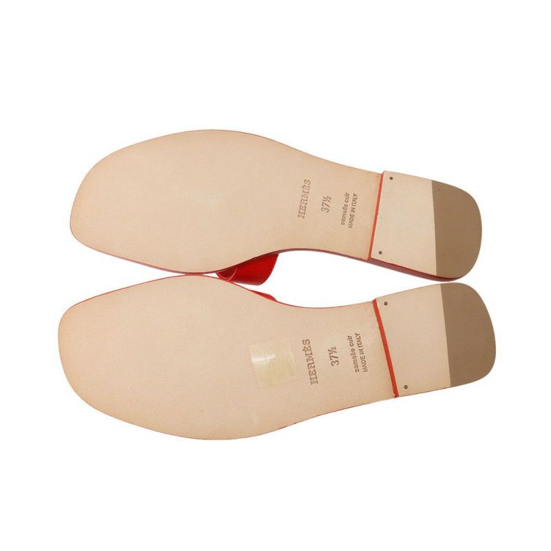 エルメス サンダル オラン レザー レディースサイズ37 1/2 HERMES 靴