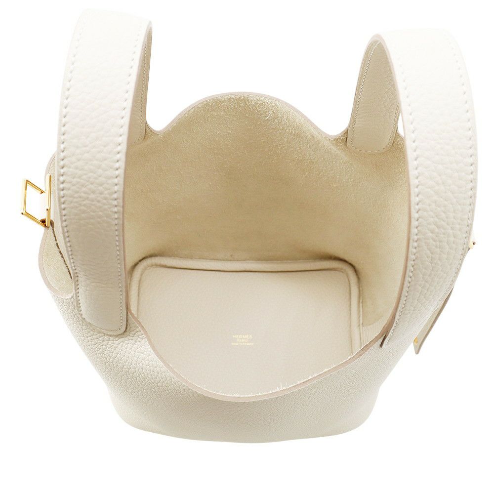 エルメス ハンドバッグ ピコタンロックPM クレ/ゴールド金具 トリヨンクレマンス K刻印 HERMES トートバッグ