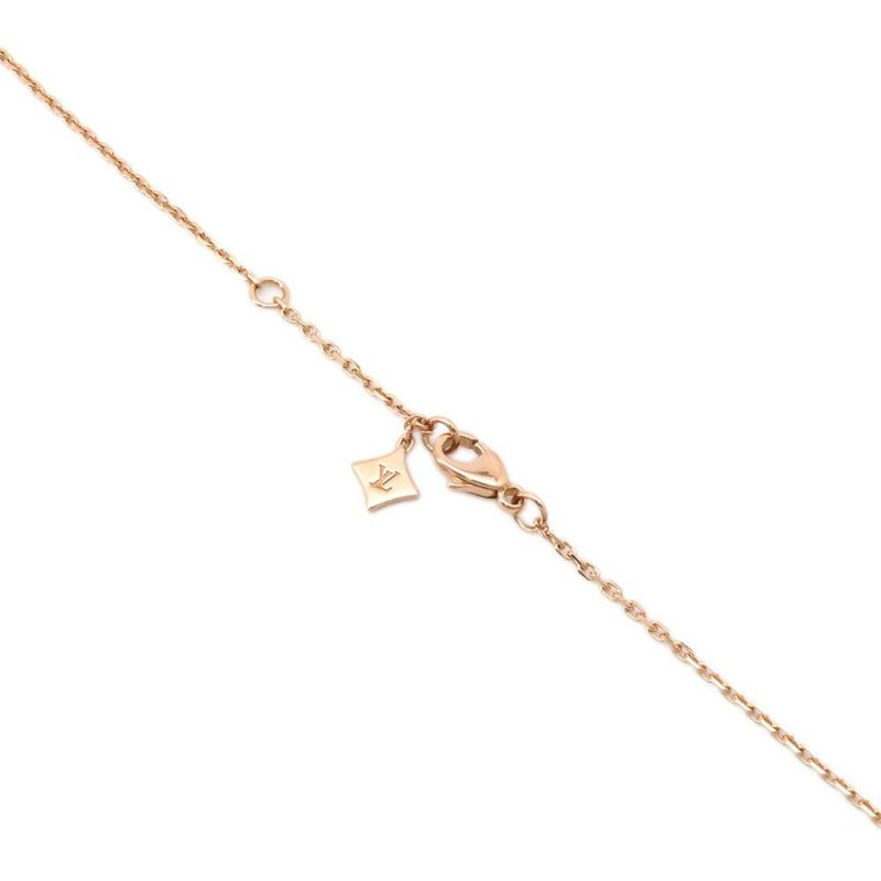 ルイヴィトン ネックレス ペンダント スター ブロッサム ダイヤモンド 24P 計約0.20ct K18PG Q93710 LOUIS VUITTON