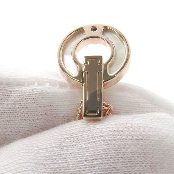 ブルガリ ネックレス ブルガリ・ブルガリ オープンワーク マザーオブパール ダイヤモンド 0.06ct K18PG 357546 BVLGARI