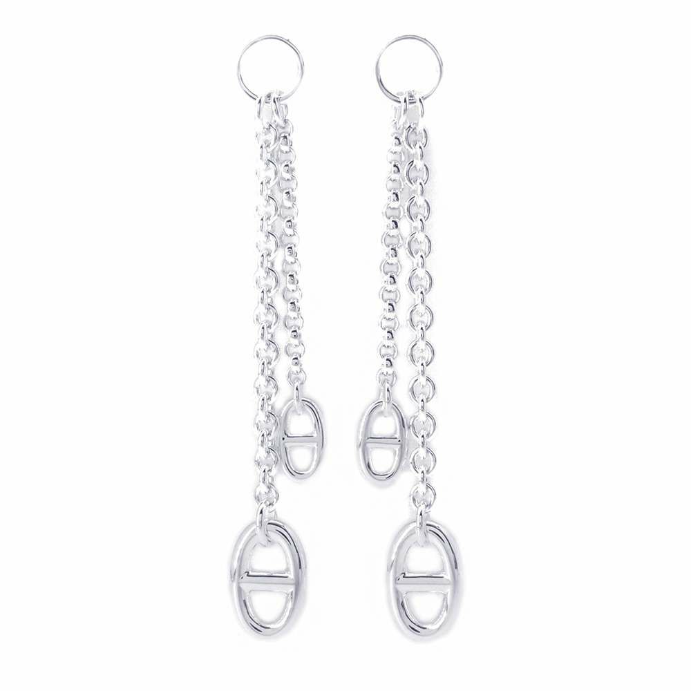 エルメス ピアス ニューファランドール シェーヌダンクルモチーフ  